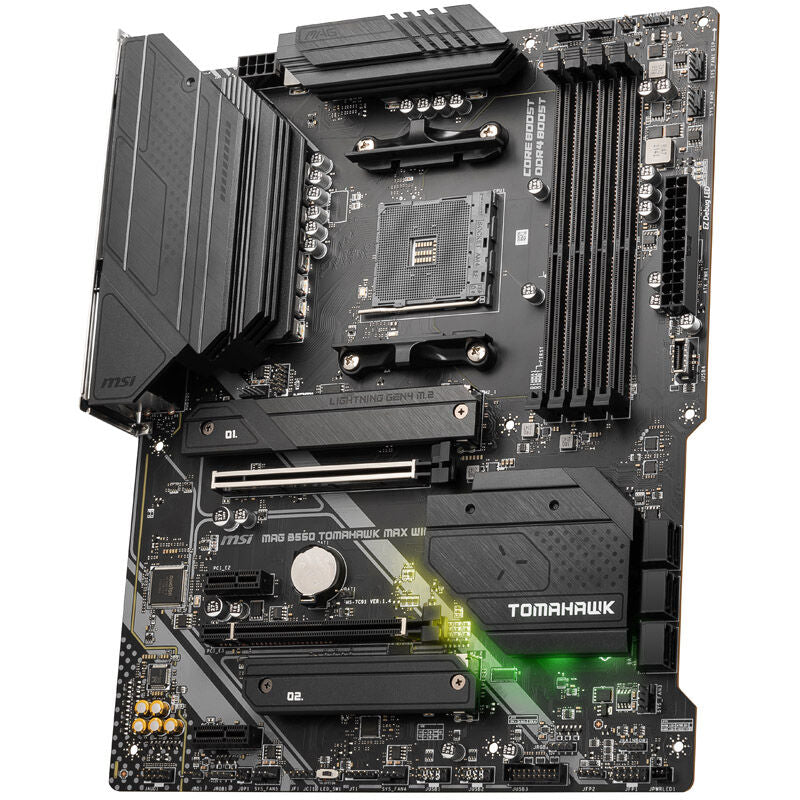 MSI MAG B550 Tomahawk Max WiFi hovedkort med tilkoblinger