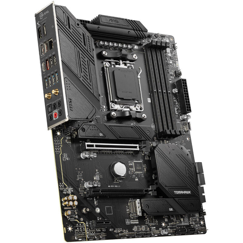 Bakside av MSI MAG B650 Tomahawk WiFi hovedkort