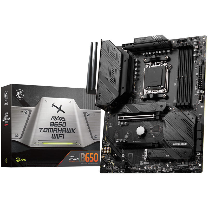 MSI MAG B650 Tomahawk WiFi hovedkort forfra
