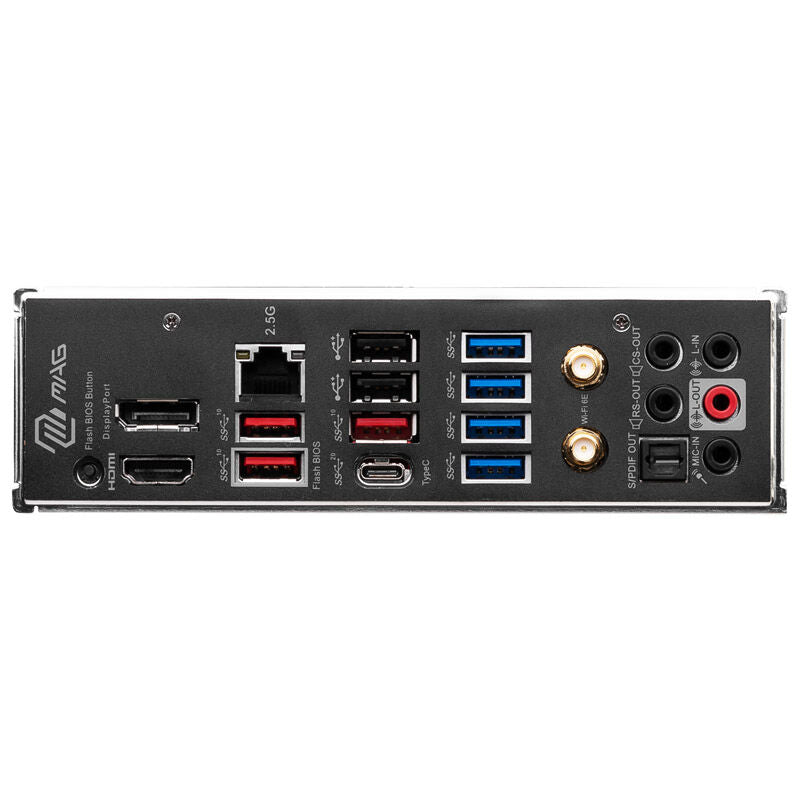 Nærbilde av RAM-slots på MSI MAG B650 Tomahawk WiFi
