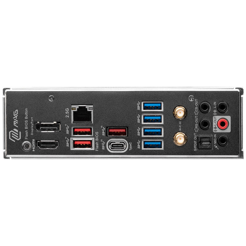MSI MAG B650M Mortar WiFi hovedkort montert i PC-kabinett