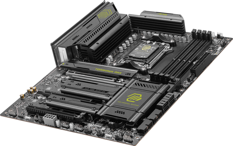 Detalj av MSI MAG B850 Tomahawk Max WiFi hovedkort