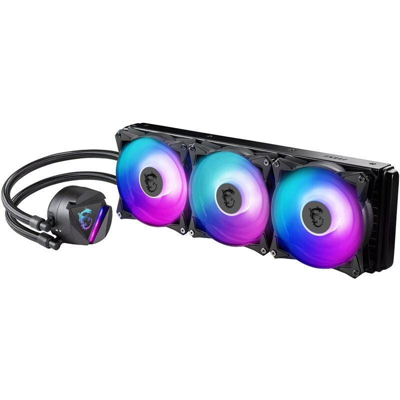 MSI MAG CoreLiquid 360R V2 ARGB AIO vannkjøling bakside