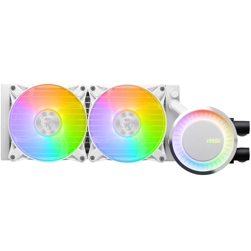 MSI MAG Coreliquid E240 White AIO vannkjøling med tilkoblinger