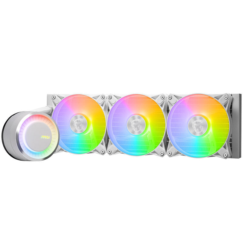 MSI MAG Coreliquid E360 White AIO montert i PC