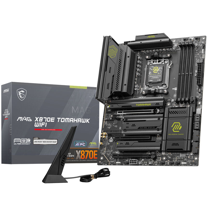 MSI MAG X870E Tomahawk WiFi hovedkort forfra