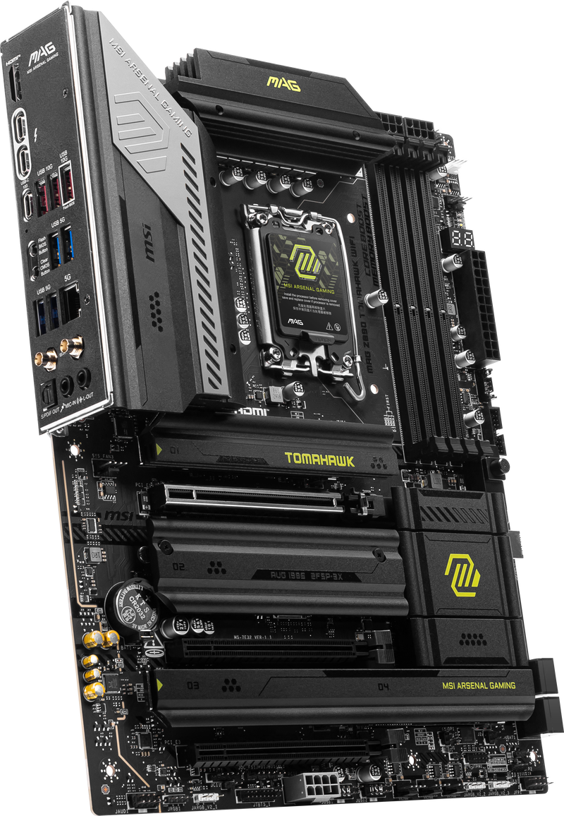 MSI MAG Z890 Tomahawk WiFi hovedkort bakside
