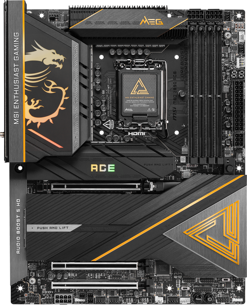 MSI MEG Z890 ACE hovedkort bakside