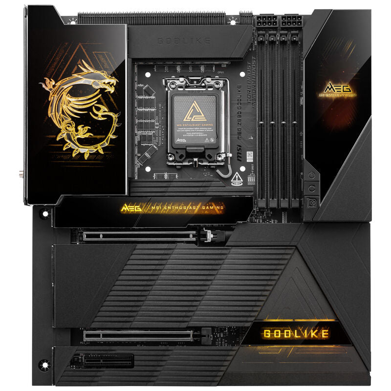 Bakside av MSI MEG Z890 Godlike hovedkort