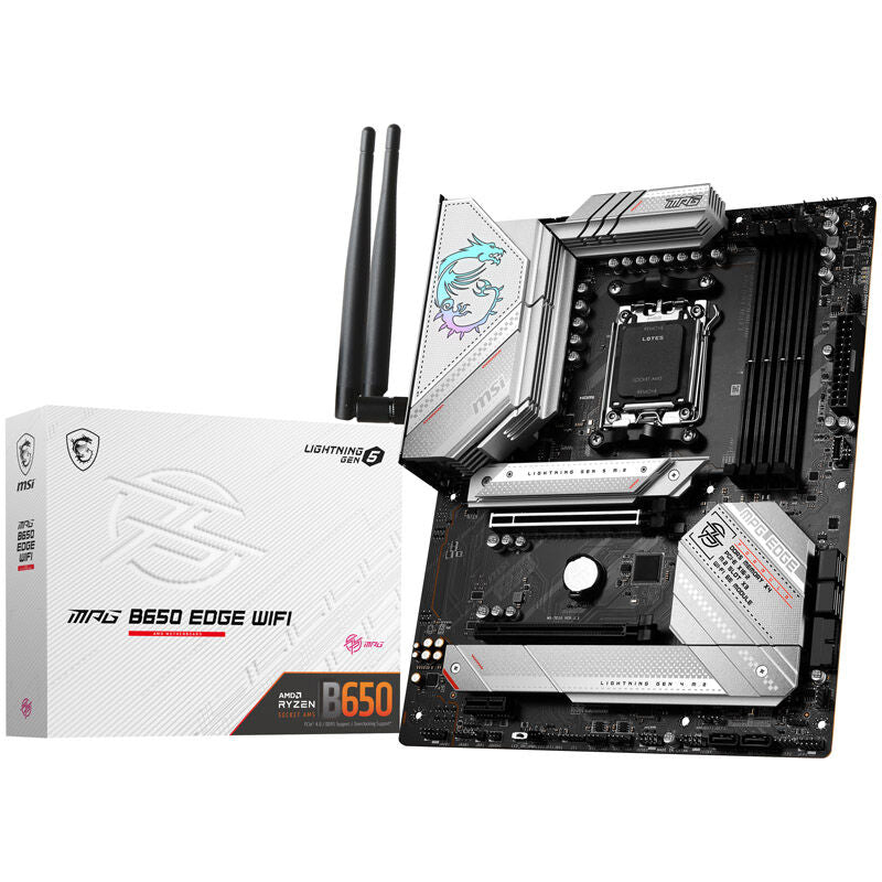 MSI MPG B650 Edge WiFi hovedkort forfra