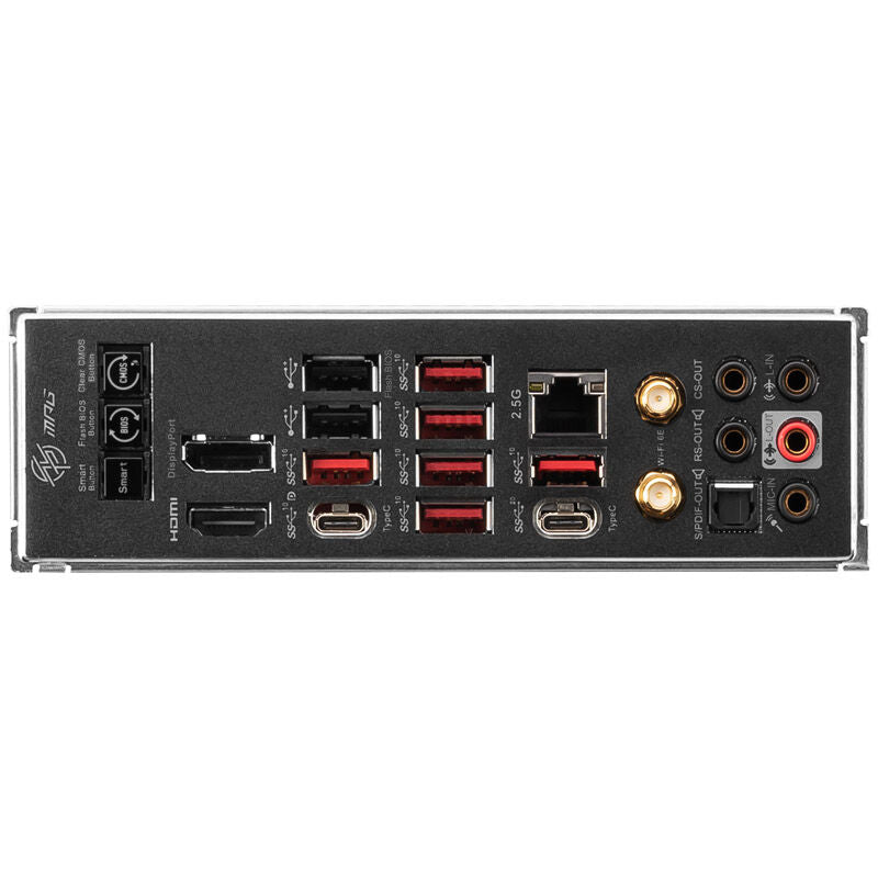 Montert MSI MPG X670E Carbon WiFi hovedkort i PC-kabinett
