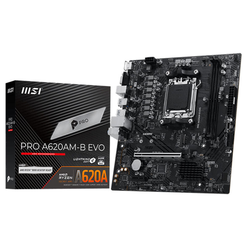 MSI PRO A620AM-B EVO hovedkort forfra