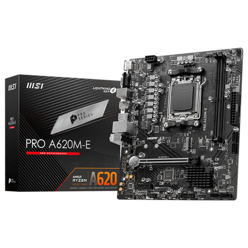 MSI Pro A620M-E hovedkort forfra