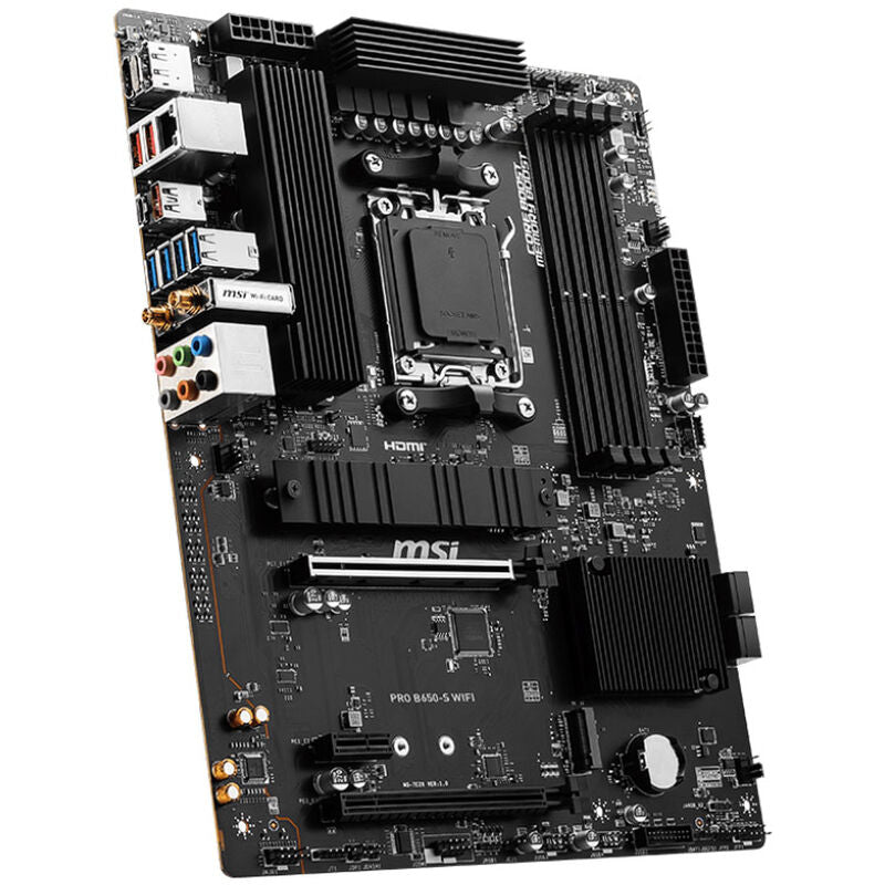 MSI Pro B650-S WiFi hovedkort bakside