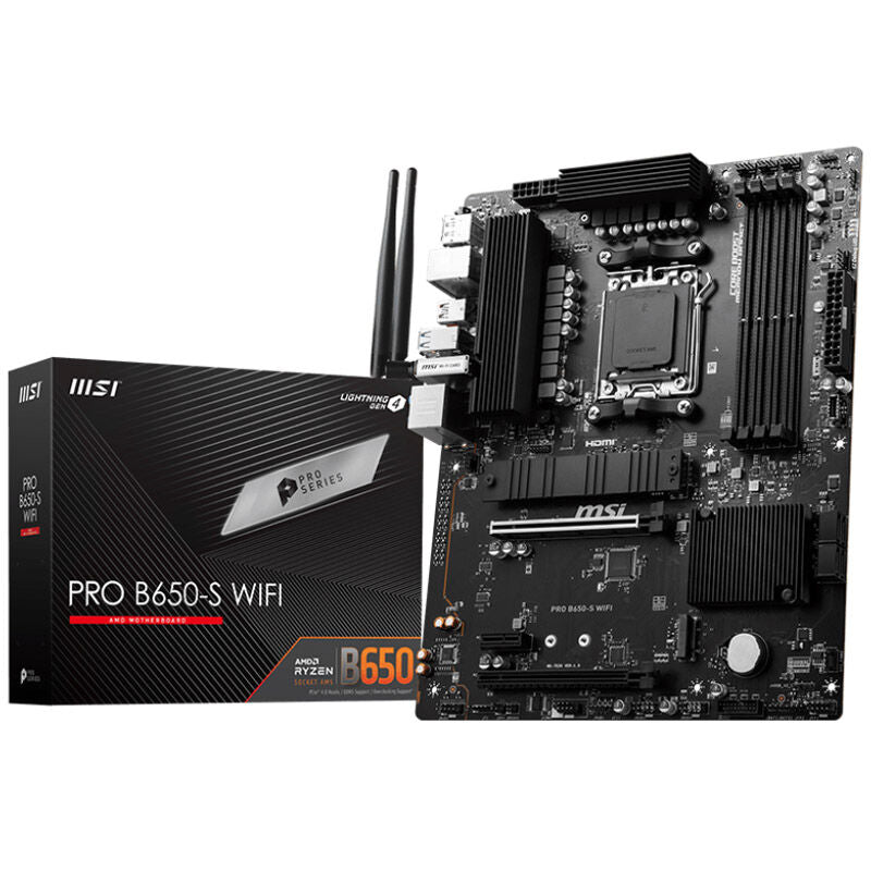 MSI Pro B650-S WiFi hovedkort forfra