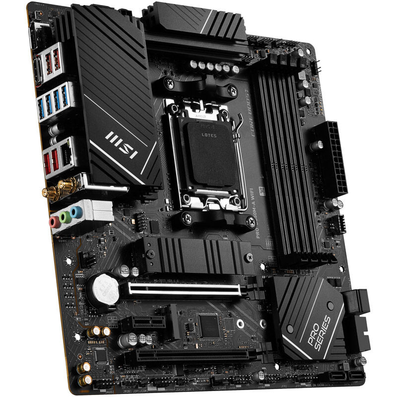MSI Pro B650M-A WiFi hovedkort bakside