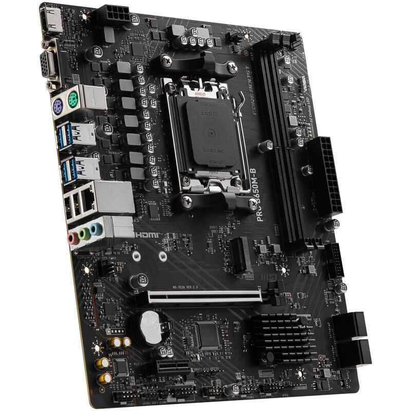 MSI Pro B650M-B hovedkort bakside