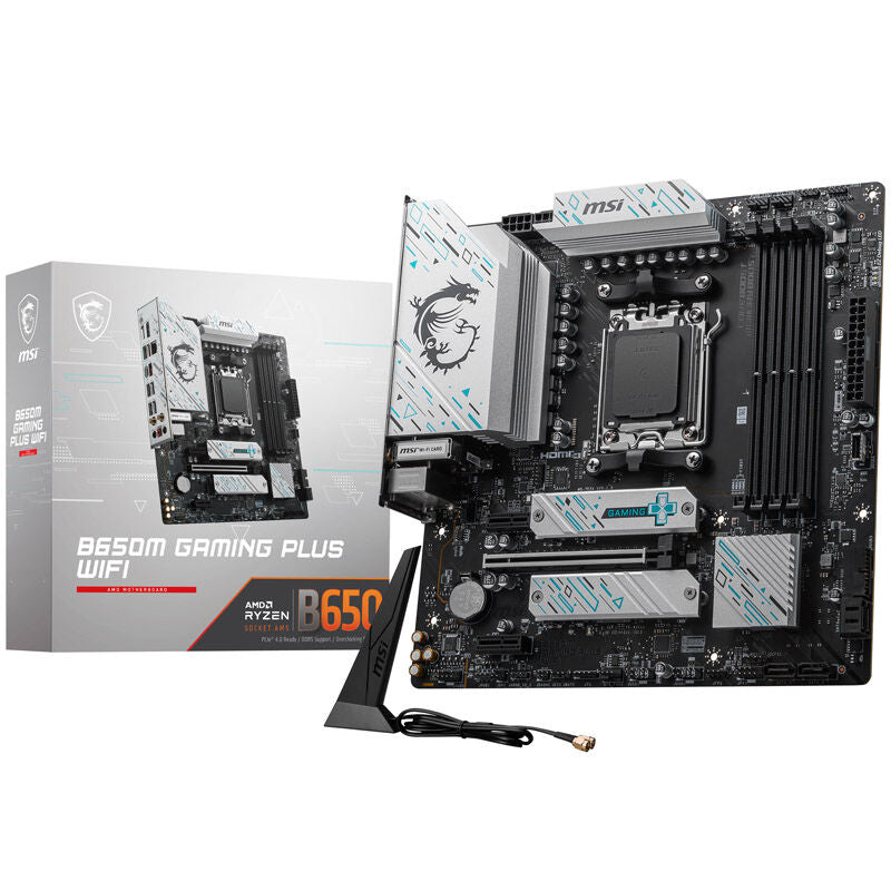 MSI Pro B650M Gaming Plus WiFi hovedkort forfra