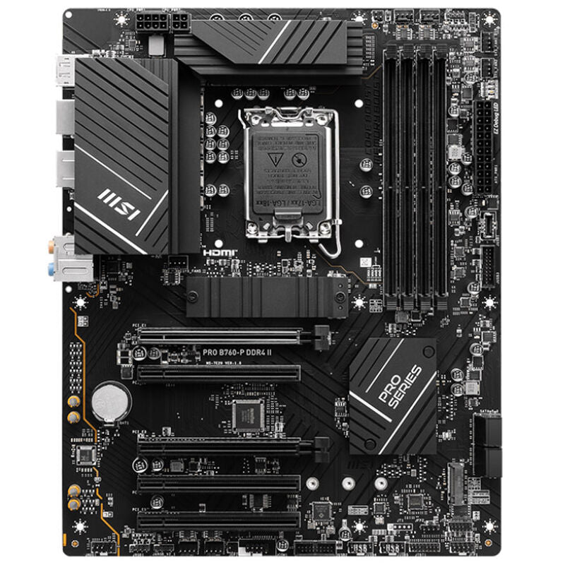 Detaljbilde av MSI Pro B760-P DDR4 II hovedkort