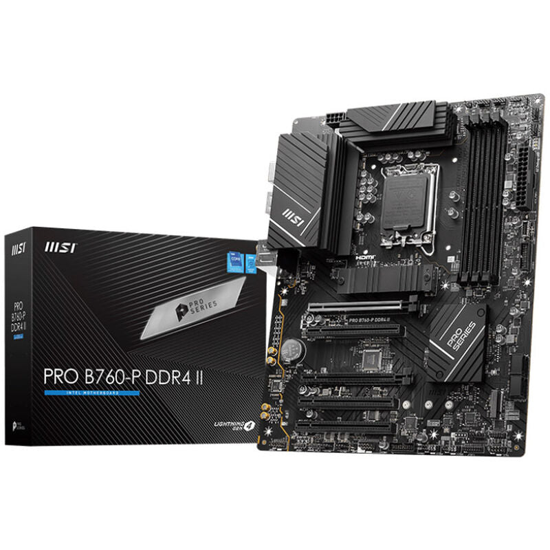 MSI Pro B760-P DDR4 II hovedkort forfra