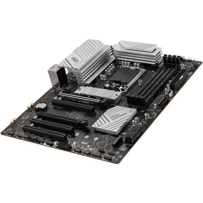 Nærbilde av MSI Pro B760-P II hovedkort RAM-plass