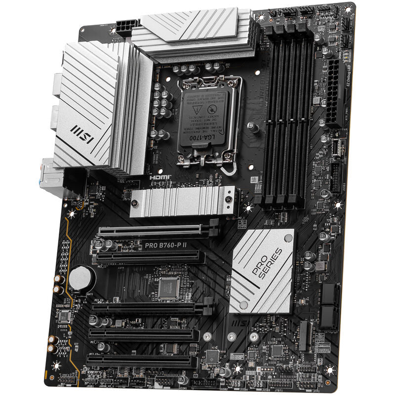 MSI Pro B760-P II hovedkort med tilkoblinger