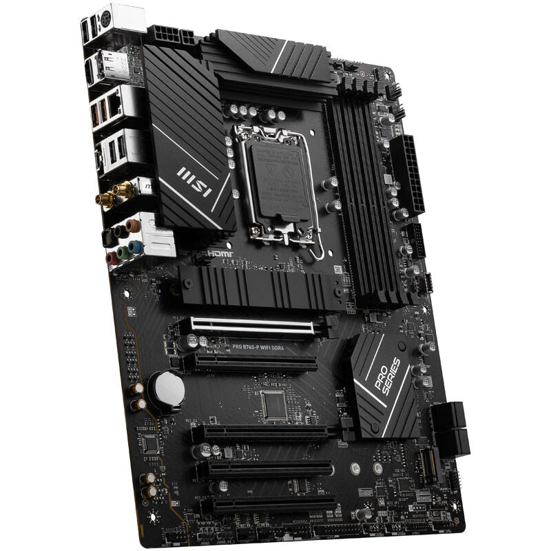 Bakside av MSI Pro B760-P WiFi hovedkort