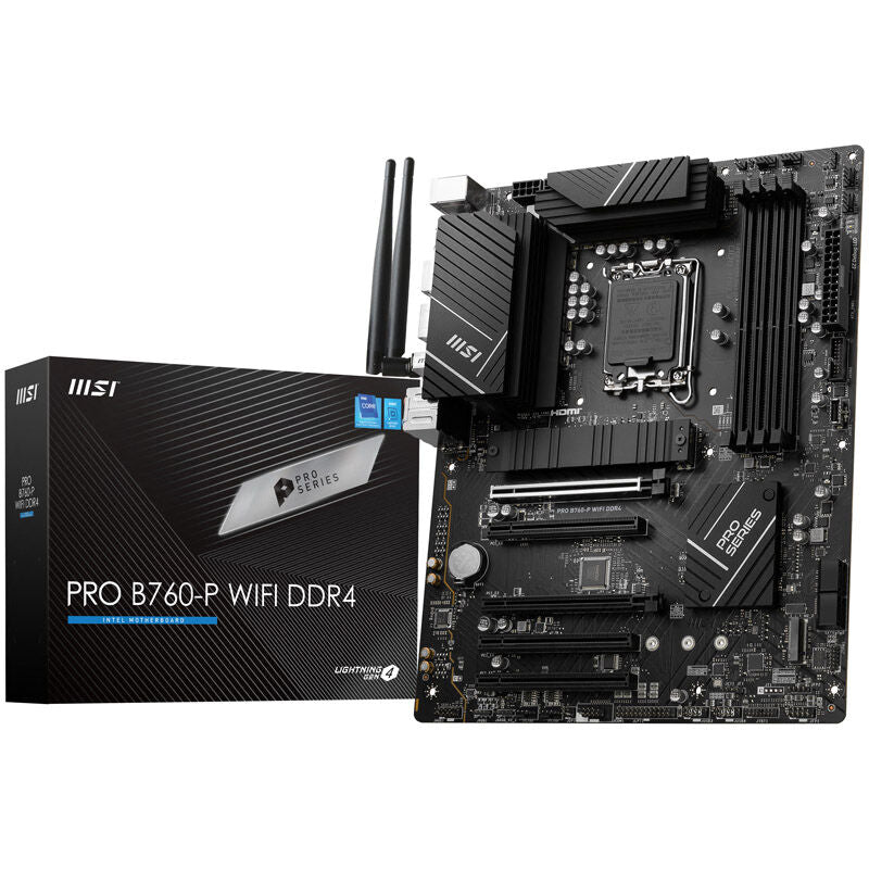 MSI Pro B760-P WiFi hovedkort forfra