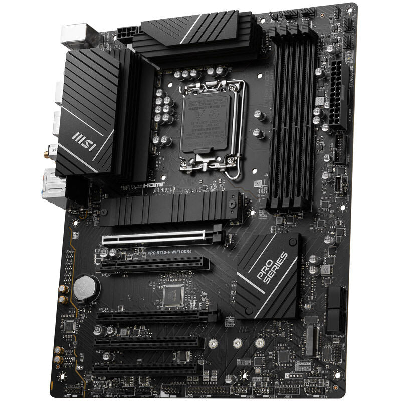 MSI Pro B760-P WiFi hovedkort med RAM og kjøling