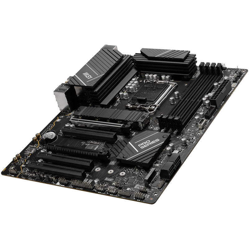 Nærbilde av MSI Pro B760-P WiFi hovedkort CPU-sokkel