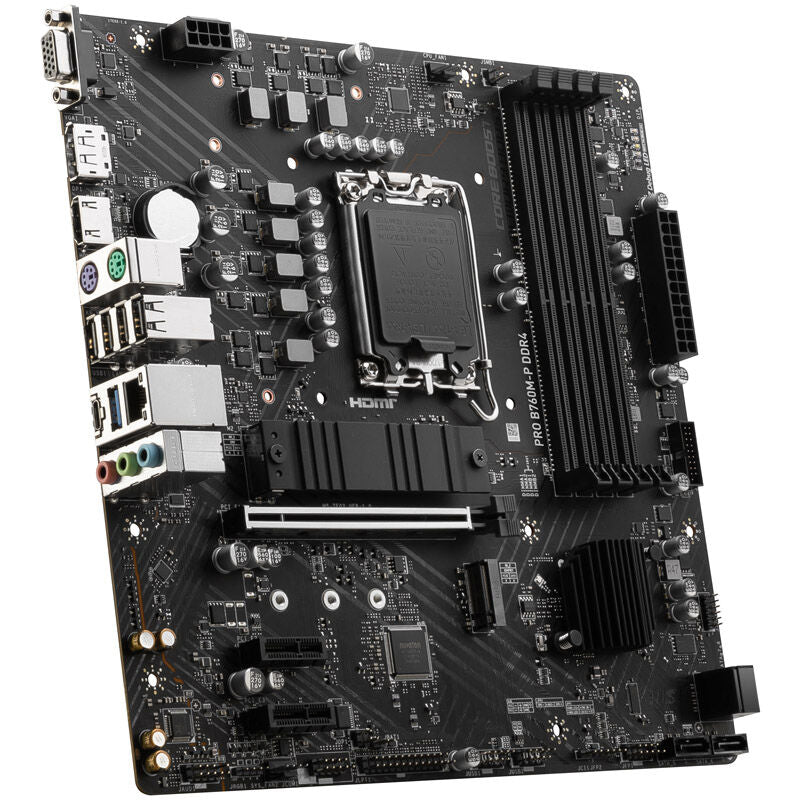 MSI Pro B760M-P hovedkort bakside