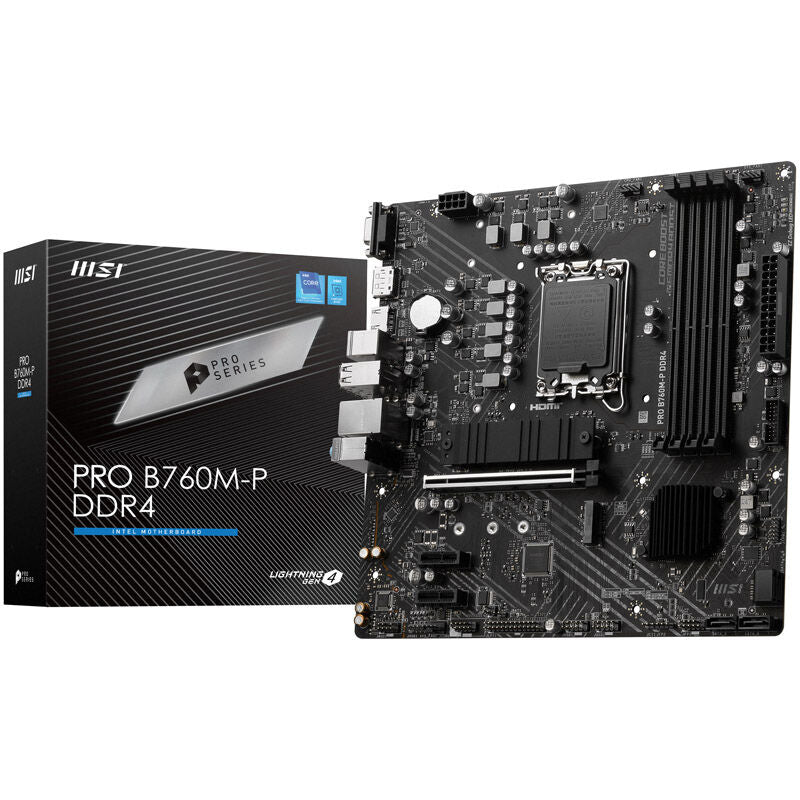 MSI Pro B760M-P hovedkort forfra