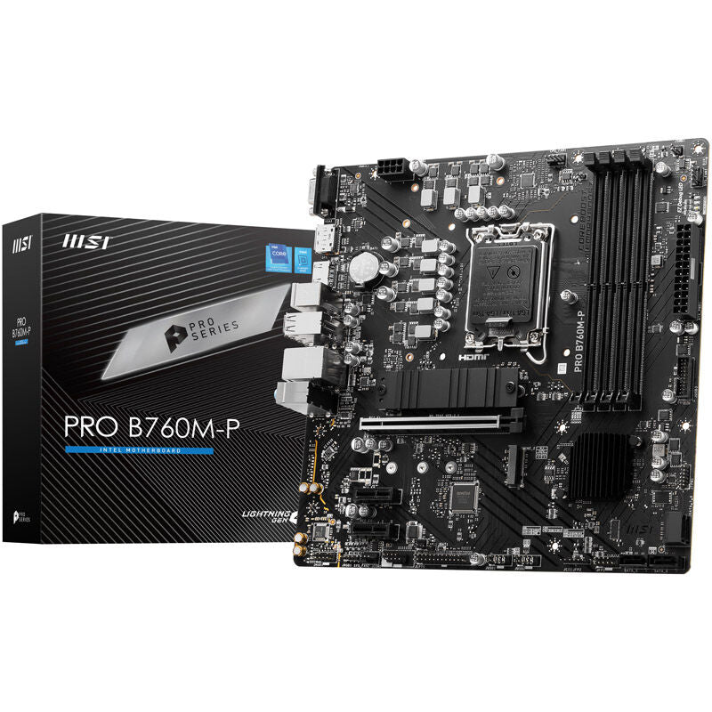 MSI Pro B760M-P hovedkort forfra