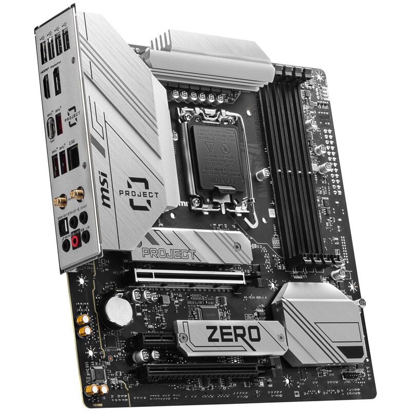 MSI Pro B760M Project Zero hovedkort Micro-ATX bakside