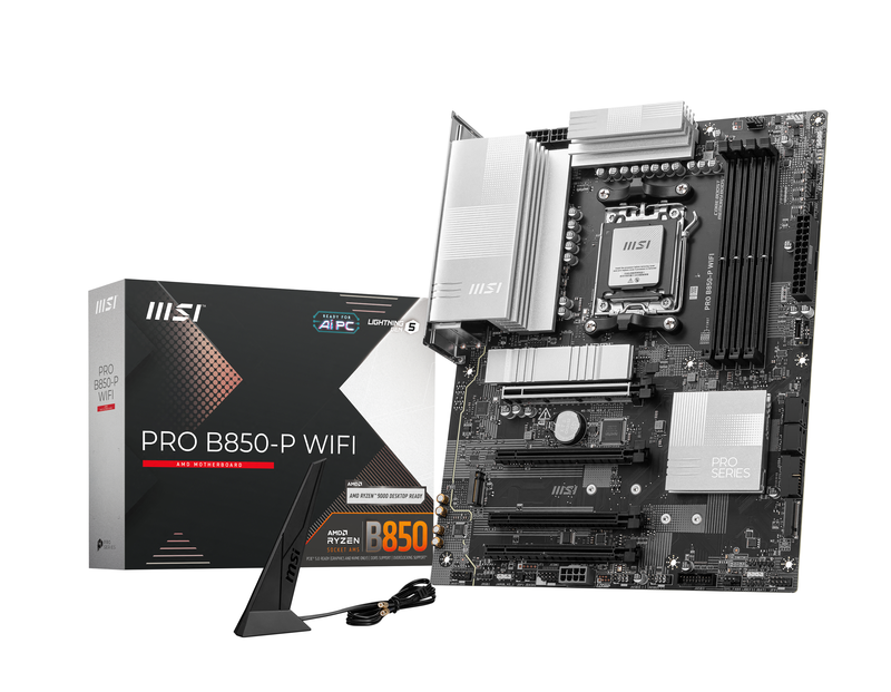 MSI PRO B850-P WiFi hovedkort forfra