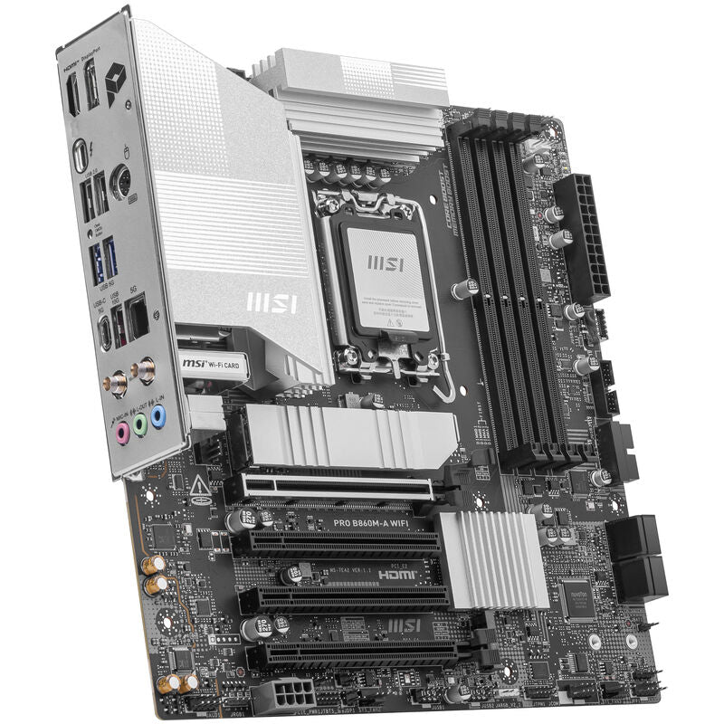 Bakside av MSI PRO B860M-A WiFi hovedkort