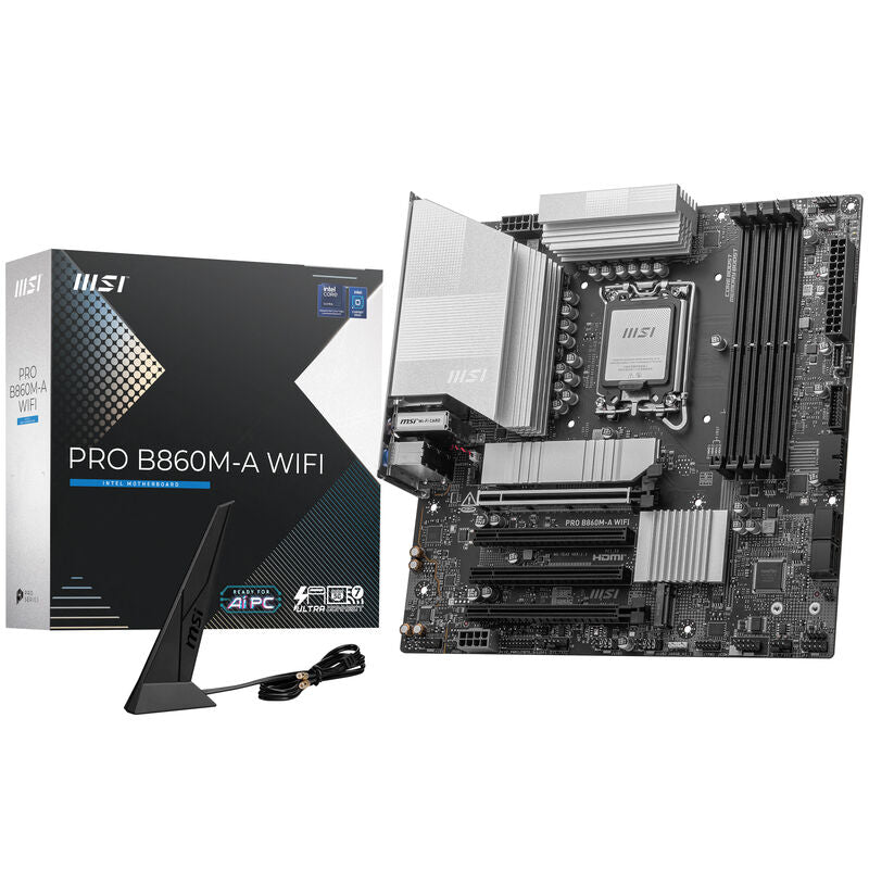 MSI PRO B860M-A WiFi hovedkort forfra