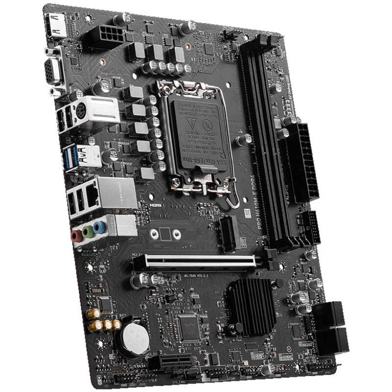 MSI Pro H610M-E hovedkort bakside