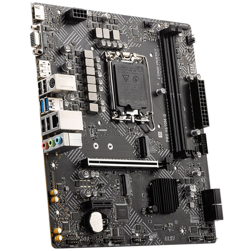MSI Pro H610M-G hovedkort bakside