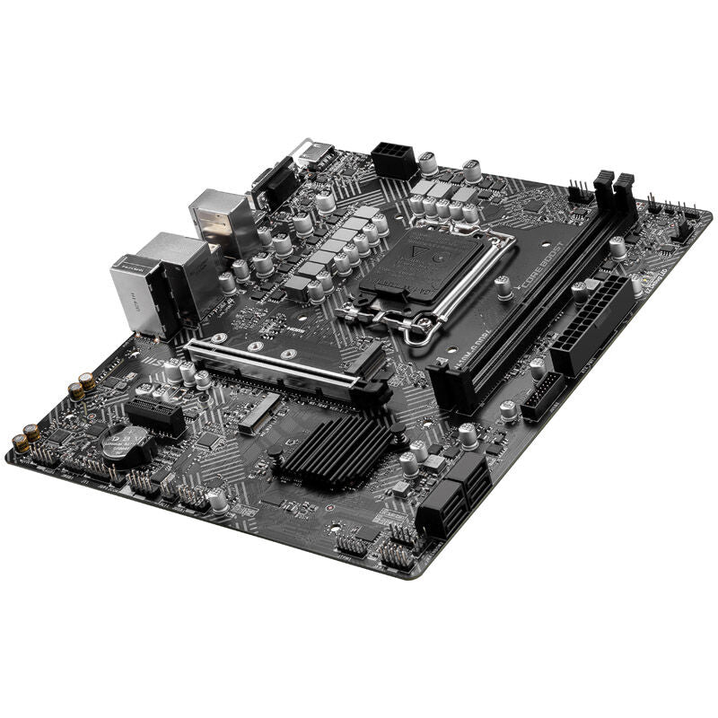 MSI PRO H610M-G hovedkort montert i PC-kabinett