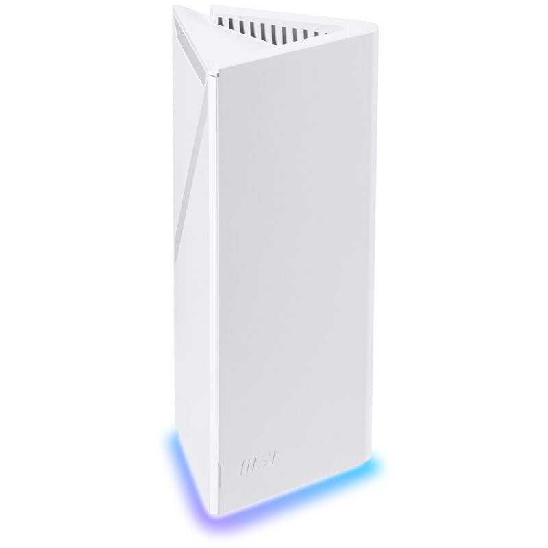 Detalj av MSI Roamii BE Pro Wi-Fi 7 mesh-system tri-band
