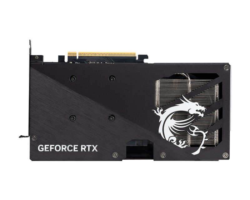 MSI RTX 5060 8G Gaming OC grafikkort montert i PC