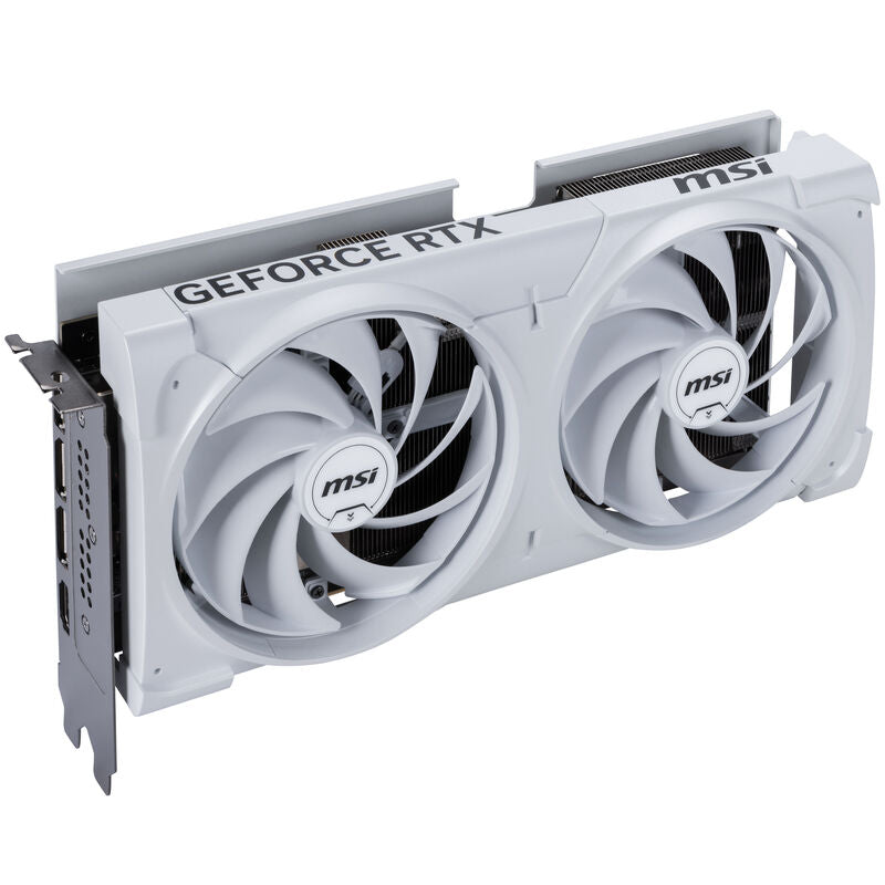 MSI RTX 5070 Ventus 2X OC White HDMI og DisplayPort-porter