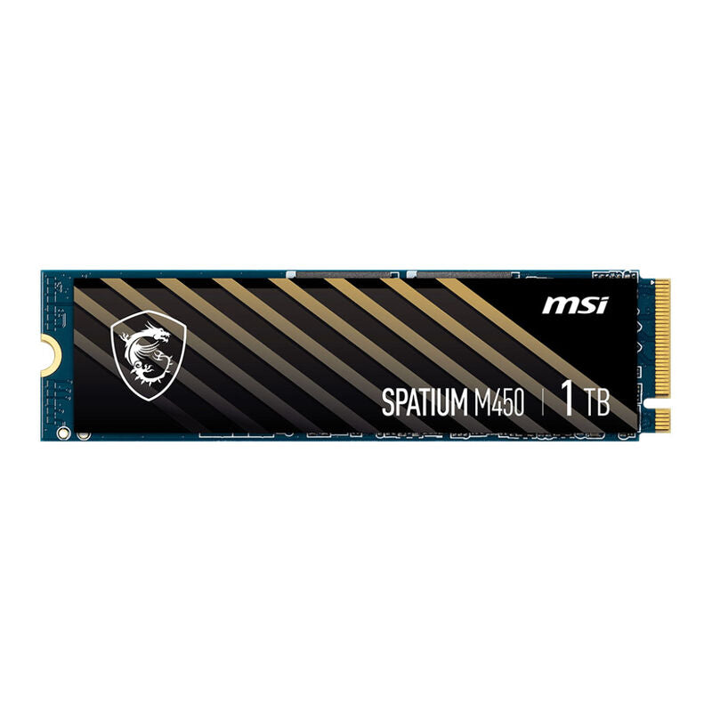 Nærbilde av MSI Spatium M450 V1 NVMe SSD 1 TB PCIe 4.0 M.2 2280 chip