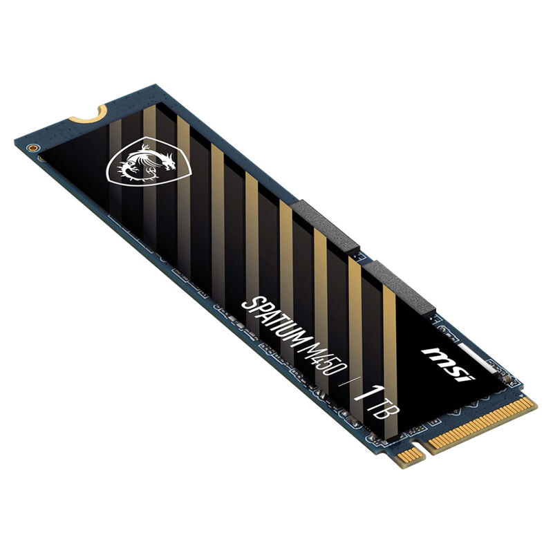 MSI Spatium M450 V1 NVMe SSD 1 TB PCIe 4.0 M.2 2280 montert i hovedkort