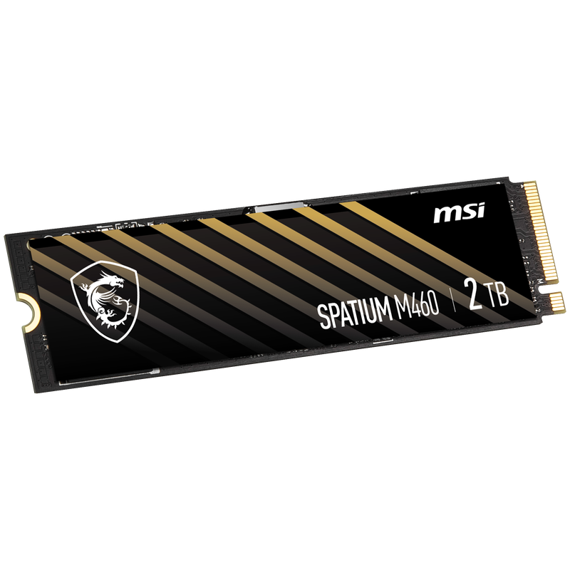 Detaljbilde av MSI Spatium M460 NVMe SSD 2 TB PCIe 4.0 M.2