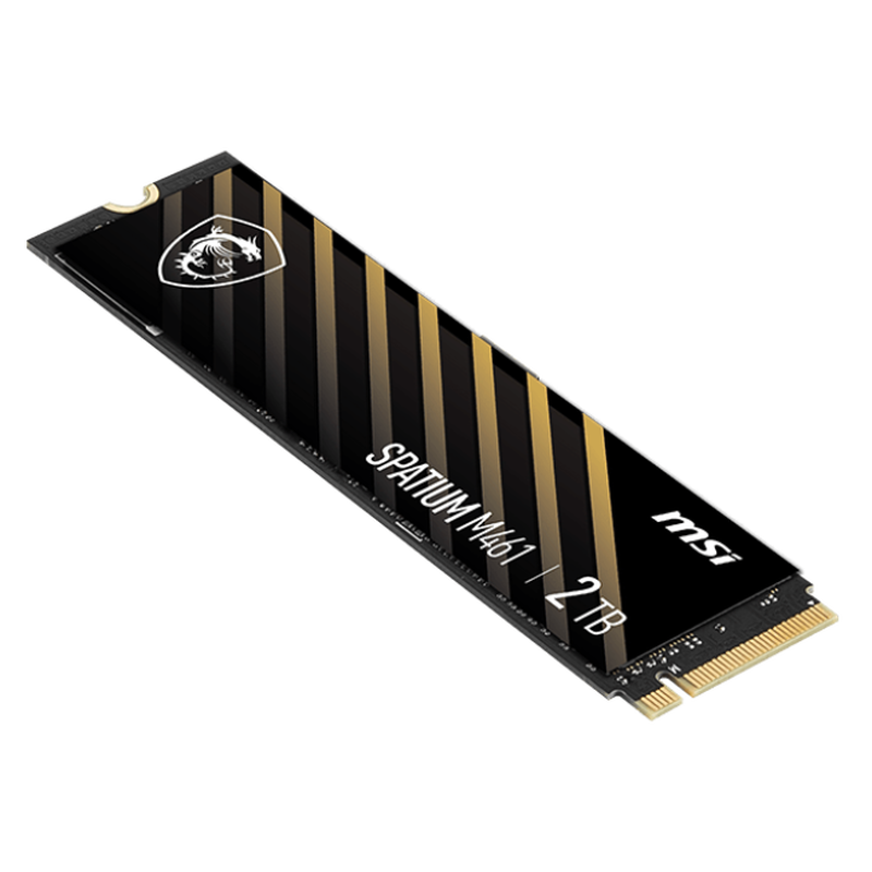 Detalj av MSI Spatium M461 NVMe SSD 2 TB PCIe 4.0 M.2