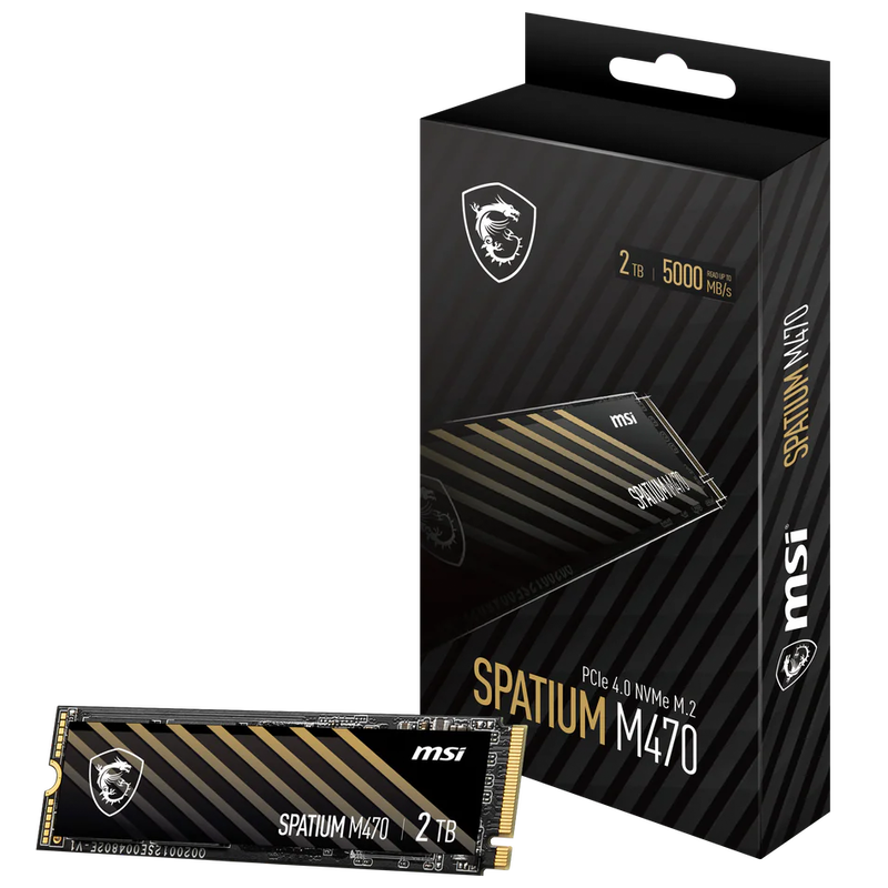 MSI Spatium M470 Pro NVMe SSD 2 TB forfra