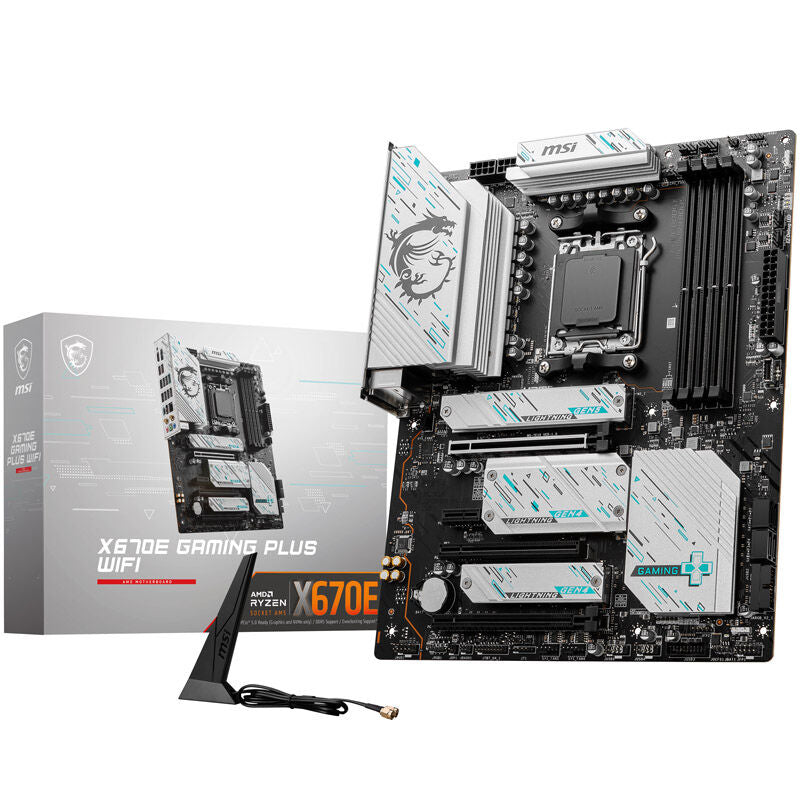 MSI X670E Gaming Plus WiFi hovedkort forfra
