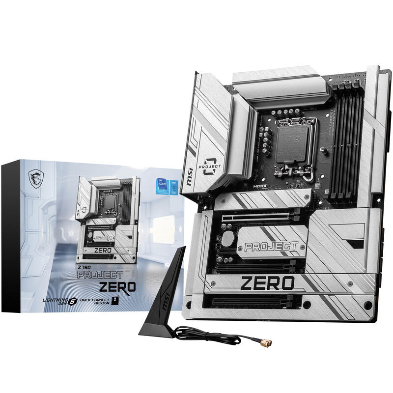 MSI Z790 Project Zero hovedkort forfra